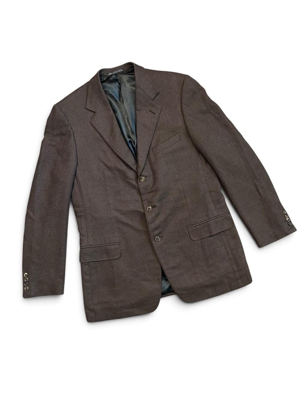 1970s ERMENEGILDO ZEGNA Silk and Cashmere Jacket 46L